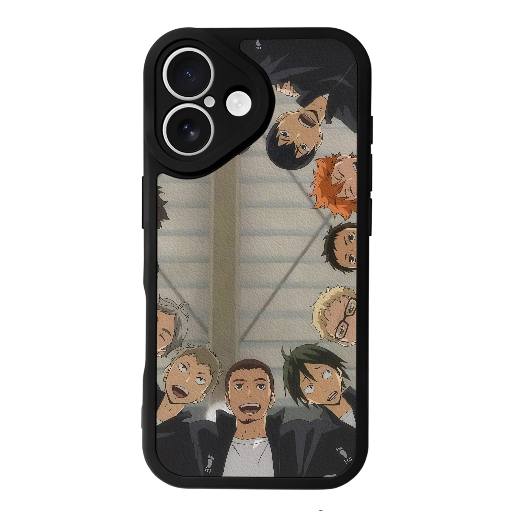 （画像用） ハイキュー!! Haikyu!! 【iPhone 16シリーズ対応】シリコンスマホケース（レザー調） 材質：シリコン